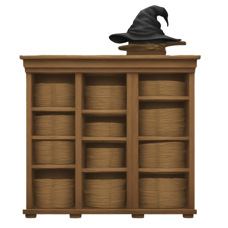絵文字：server rack with sorting hat from harry potter