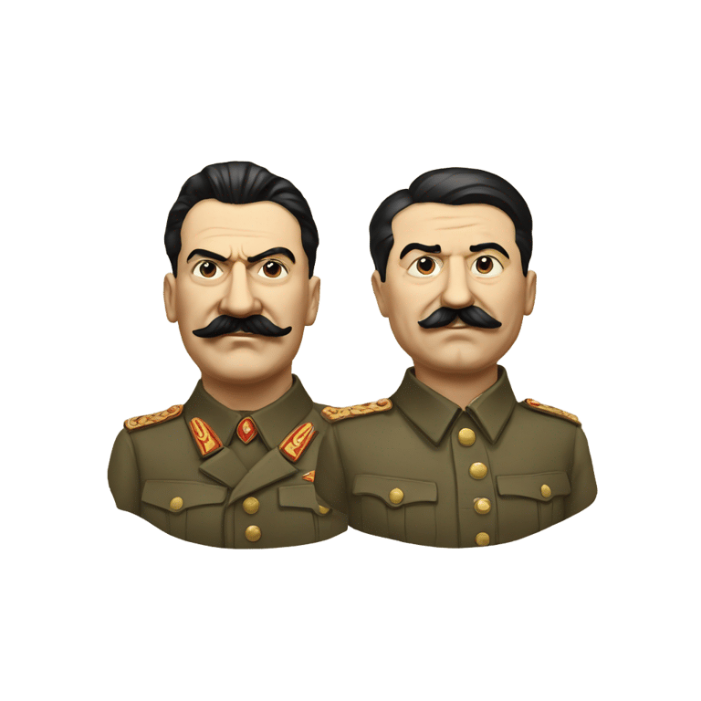 genmoji : Joseph Stalin and Adolf Hitler