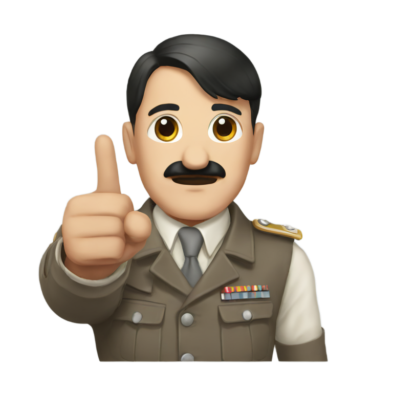 genmoji : Hitler avec le bras levé