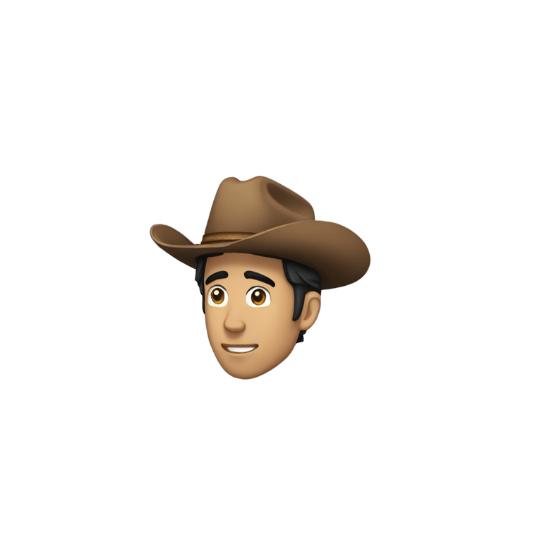 絵文字：zach king as a cowboy