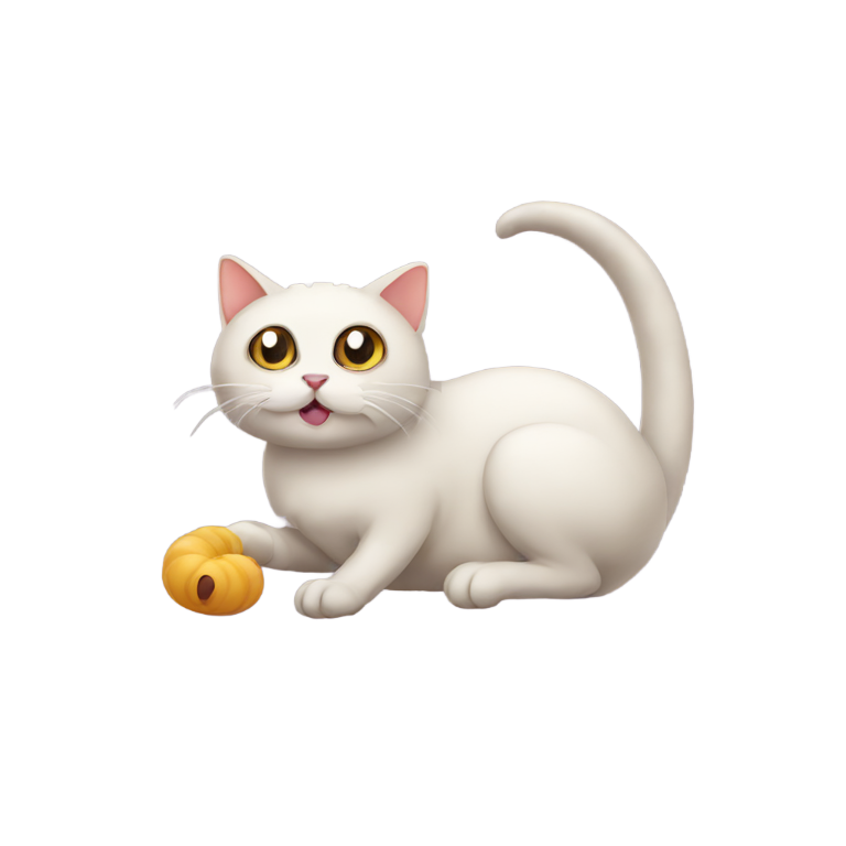 絵文字：ワームキャット