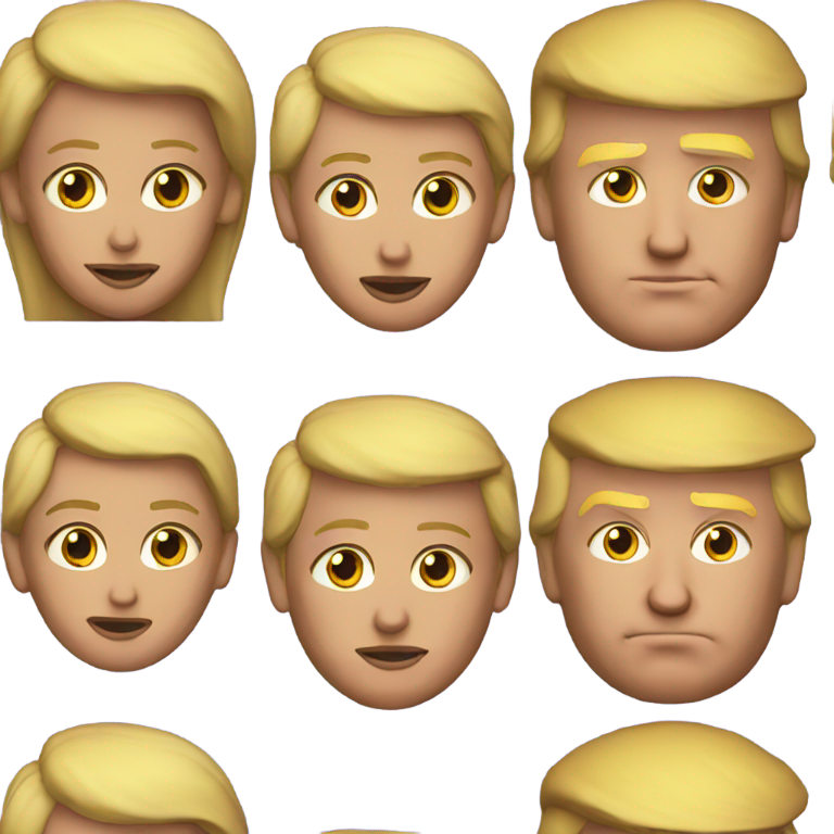 絵文字：ドナルド・トランプが胸を膨らませた姿