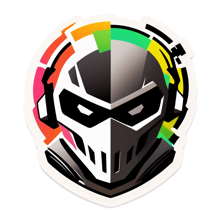 genmoji: Create me a realistic game logo of Fortnite and Tom Clancy's Rainbow Six Siege combined