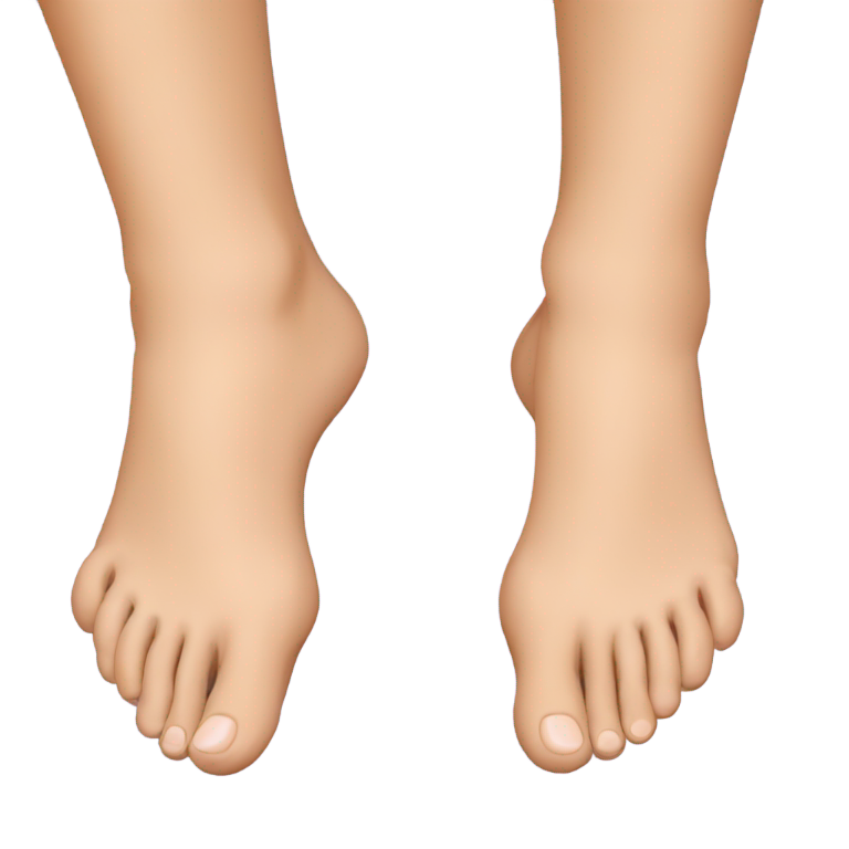 genmoji : Fille aux pieds