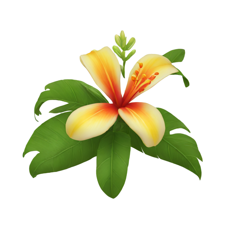 genmoji : Fleur tropicale