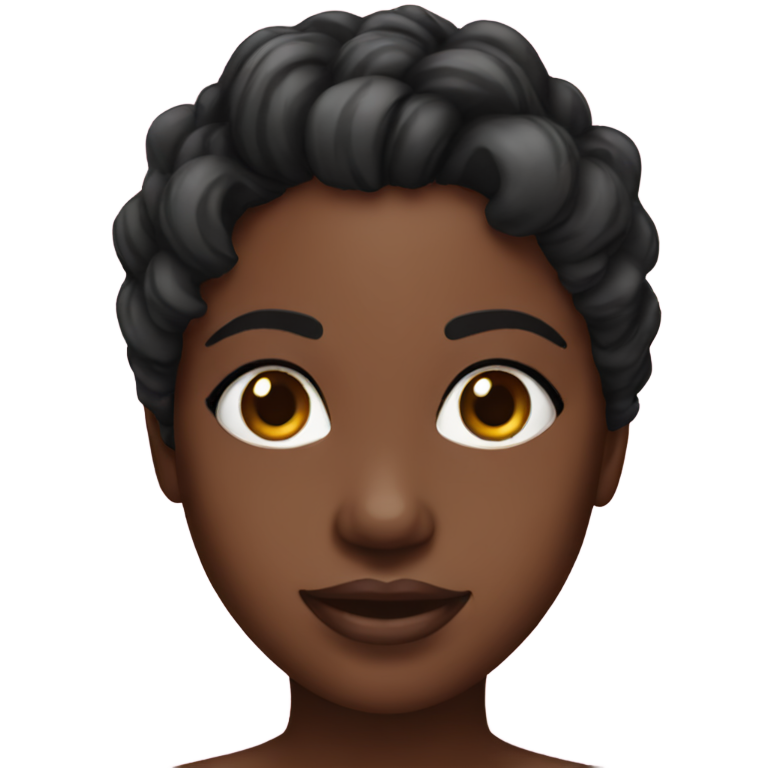 genmoji：漂亮的黑人女孩穿着比基尼