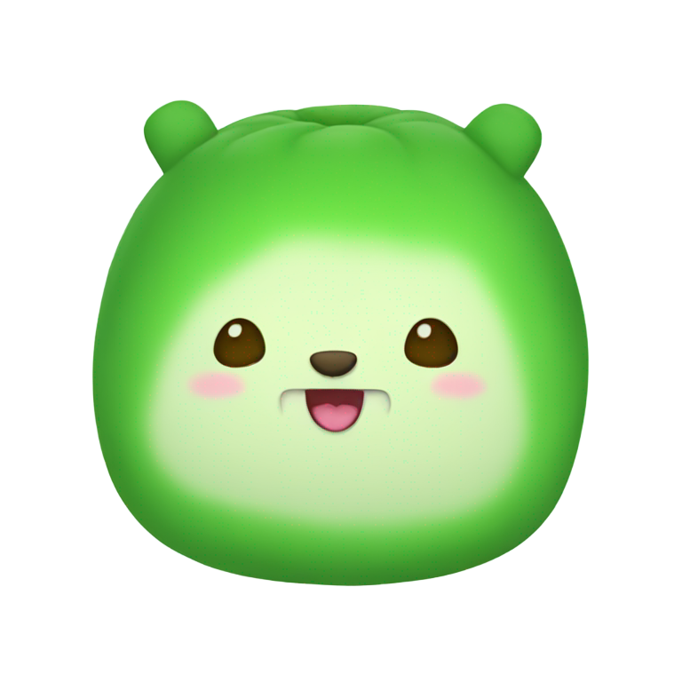 絵文字：Green Squishmallow