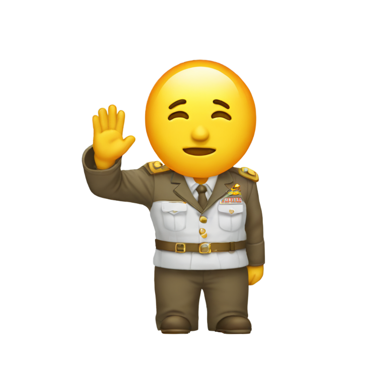 genmoji：血滴敬礼