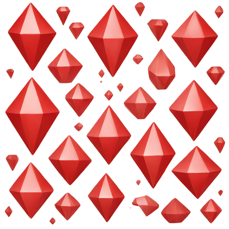 genmoji：Red diamond shape