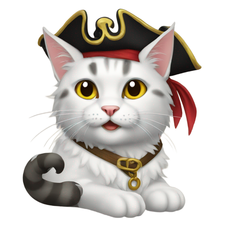 絵文字：海賊猫