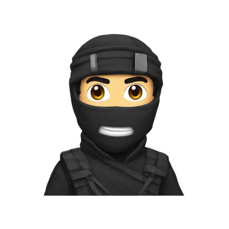 genmoji: zach king as a ninja