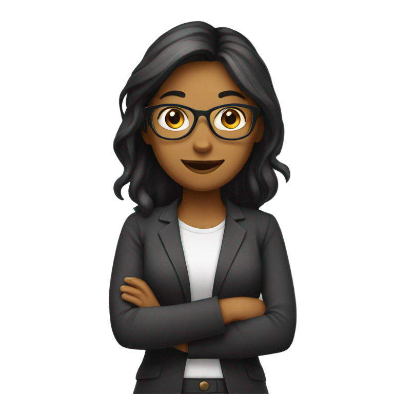 genmoji : Une webdesigner enseignant
