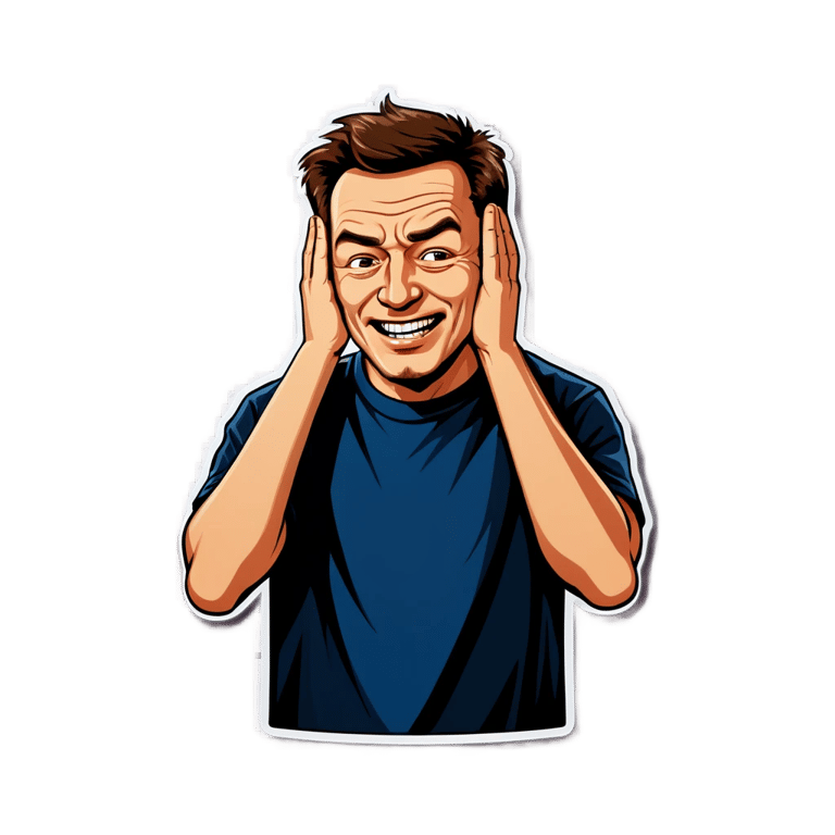 genmoji : Un idiot avec une main sur la tête