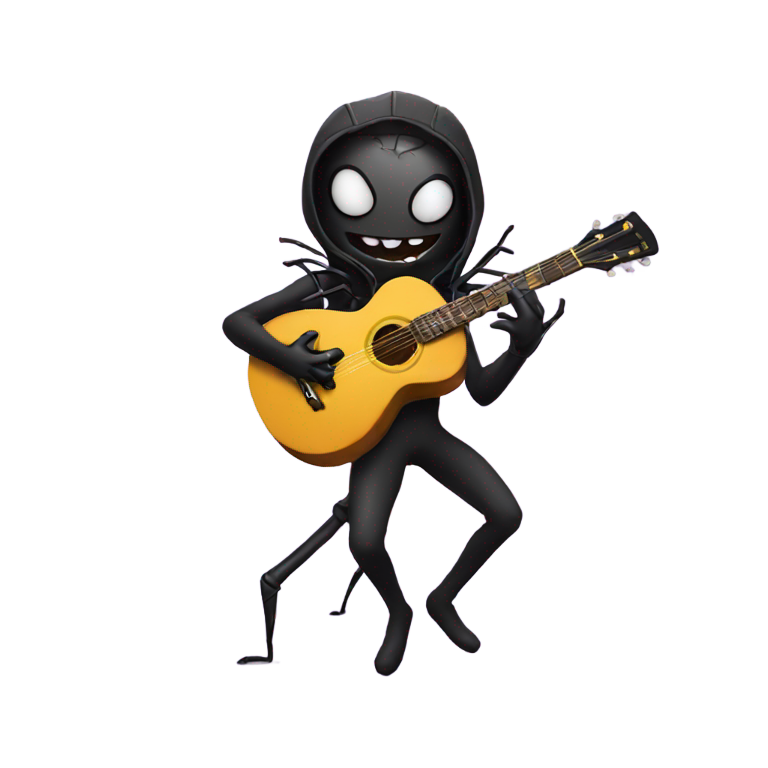 genmoji：蜘蛛弹吉他