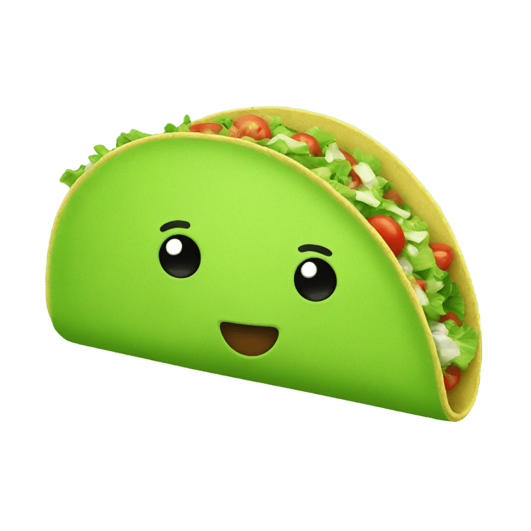 genmoji : Green Taco