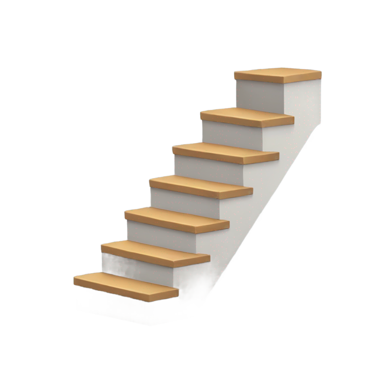 genmoji : simple staircase no handrails