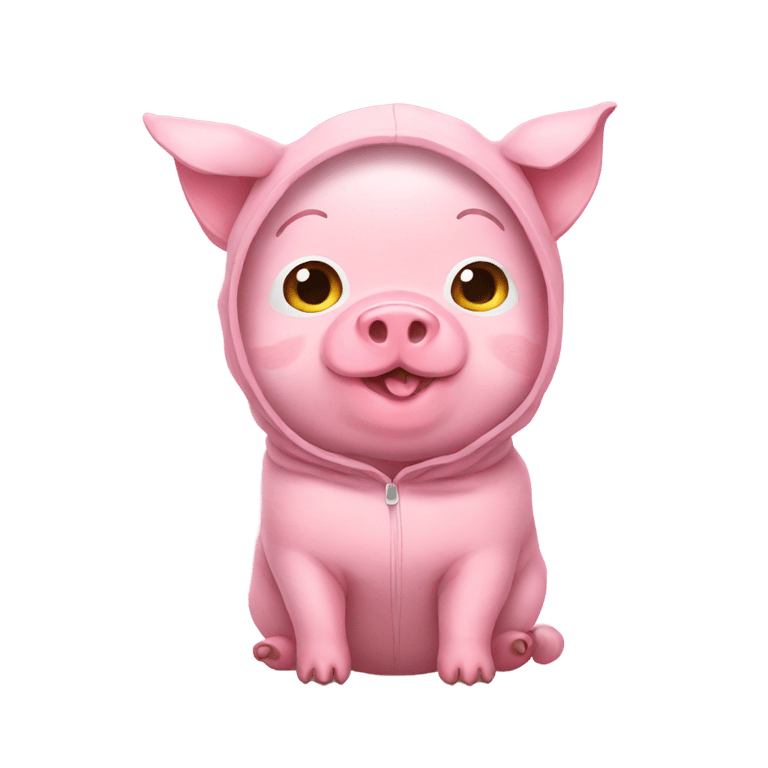 genmoji：猪穿猫装
