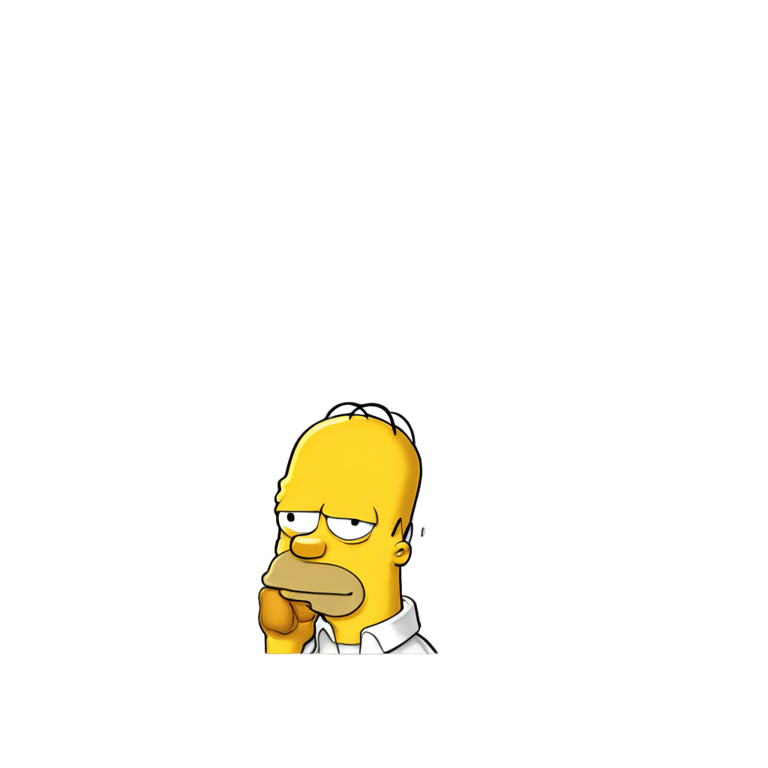 genmoji: Homer Simpson