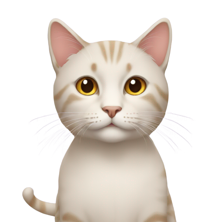 genmoji : Un emoji de chat iPhone mélangé avec l'emoji 😅