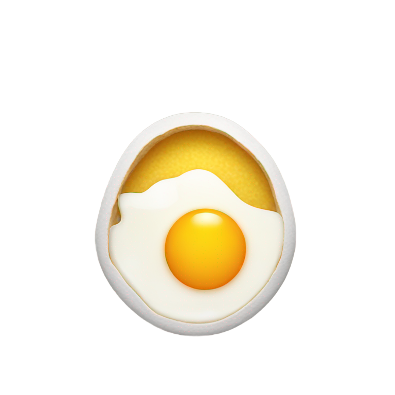 genmoji: fried eggs listening to some tunes