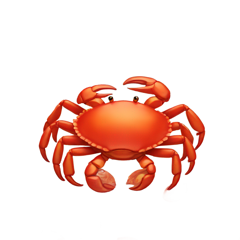 genmoji : Un crabe rouge