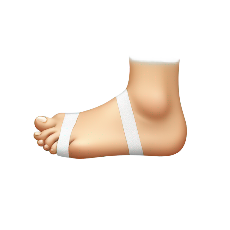 genmoji : feet with bandaids on them