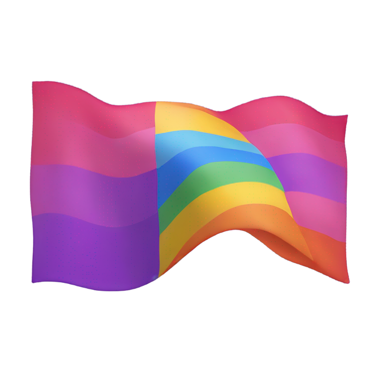 genmoji : Drapeau de la Fierté Lesbienne