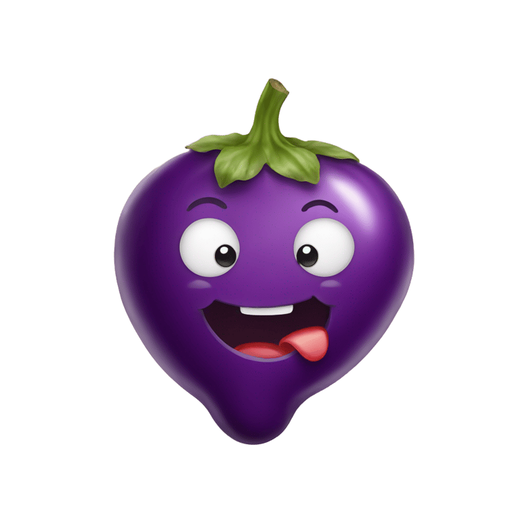 genmoji：口舌上的茄子