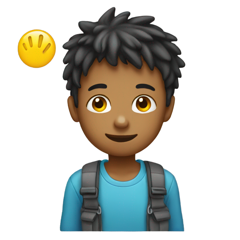 genmoji：男孩点击按钮