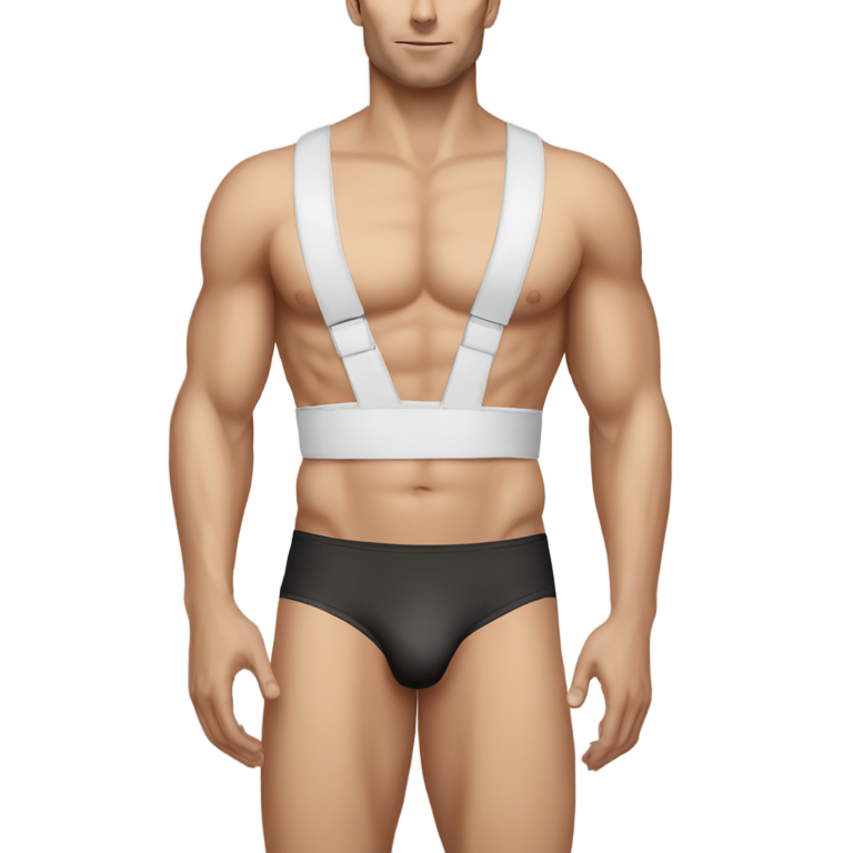 genmoji : Homme blanc portant un jockstrap