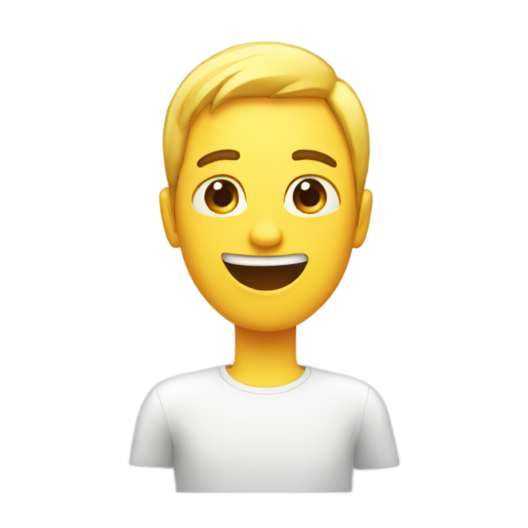 genmoji: face emoji taking selfie