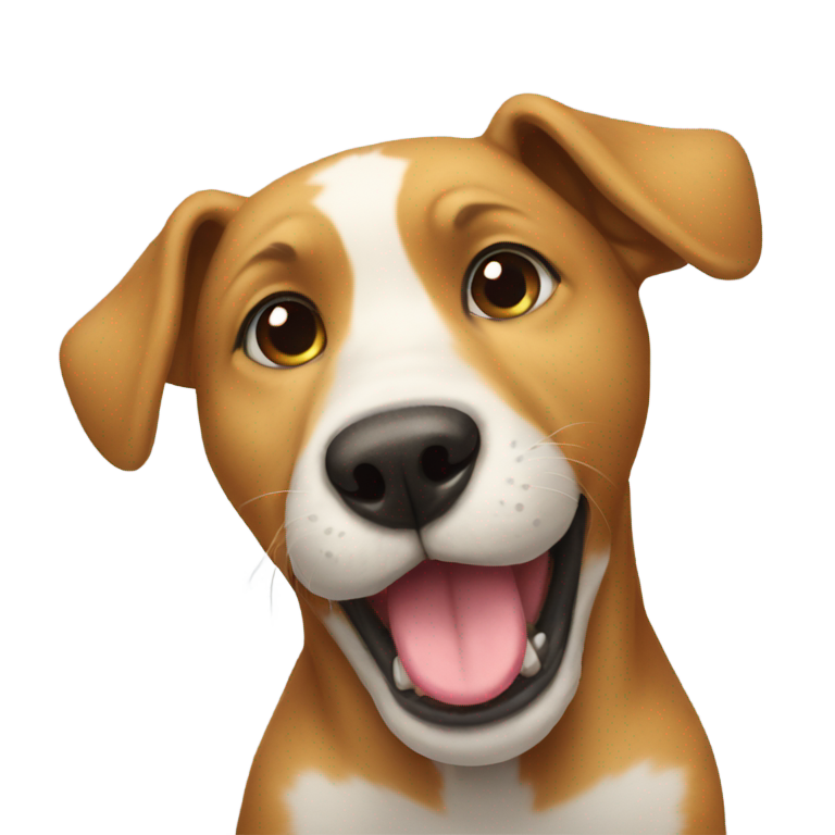 絵文字：犬が口にスリッパを持っている