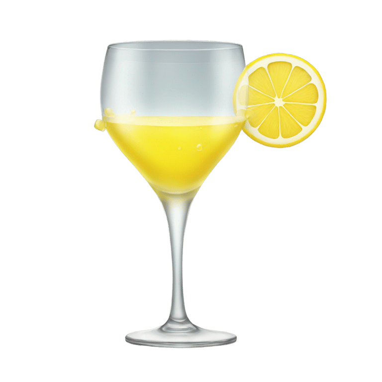 genmoji: Glass with clean yellow drink