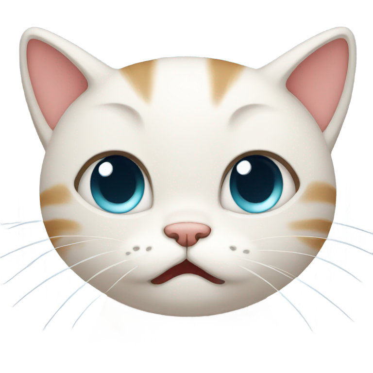 絵文字：Crying kitty