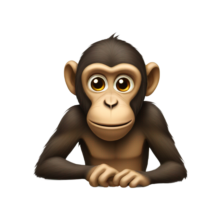 genmoji : Singe reniflant du crack