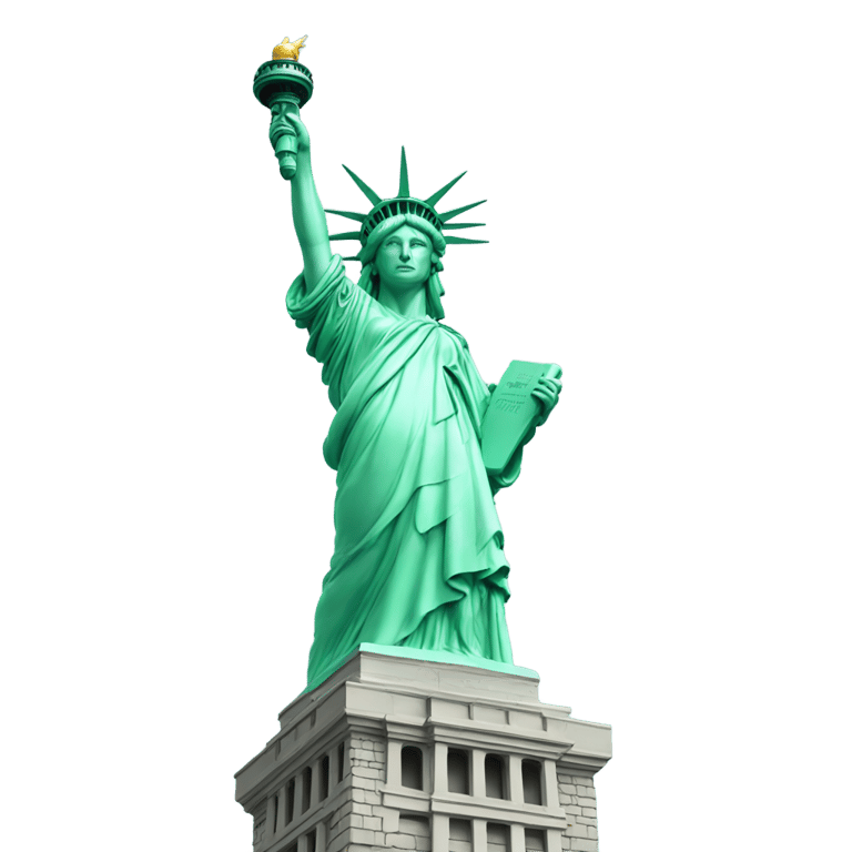 genmoji : statue of liberty