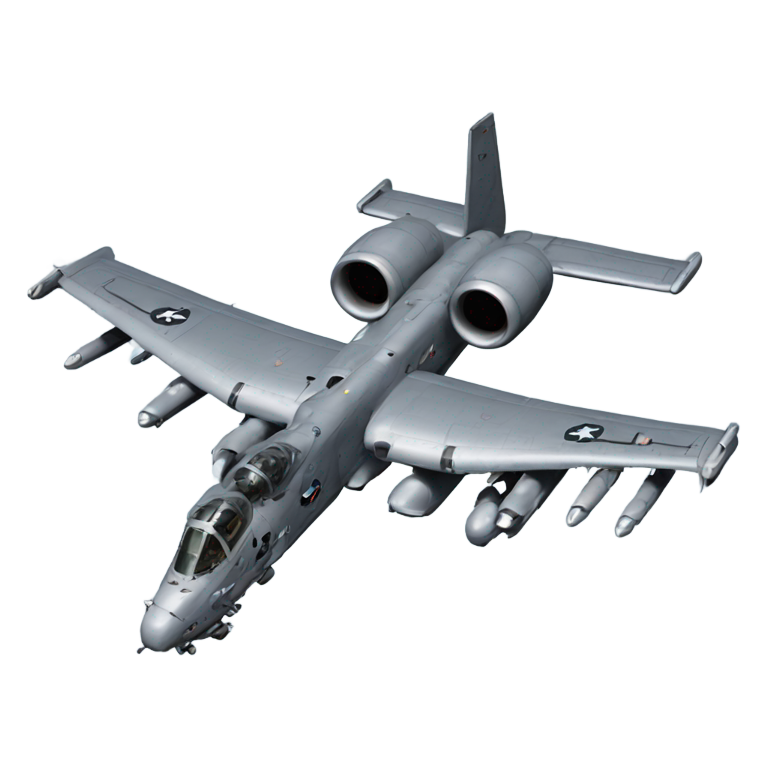 genmoji: A-10 Thunderbolt II with  Ocelot head