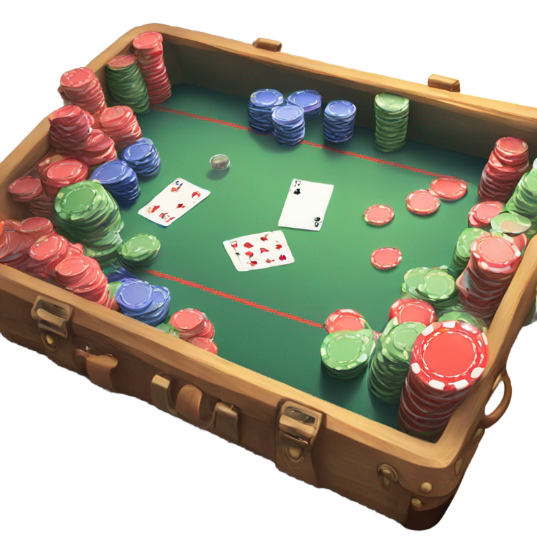 genmoji：Case with poker chips