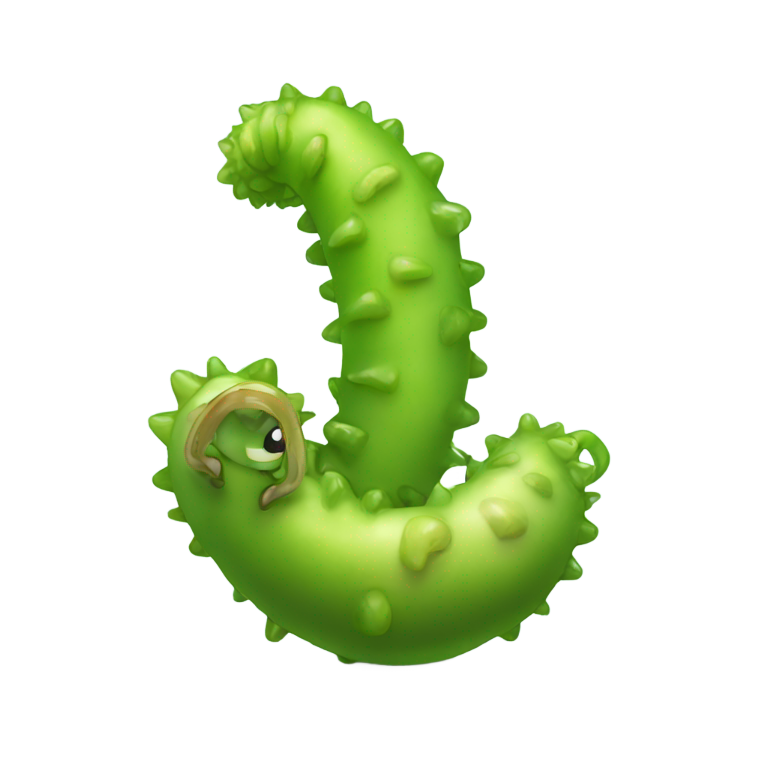 genmoji: Big juicy succulent worm