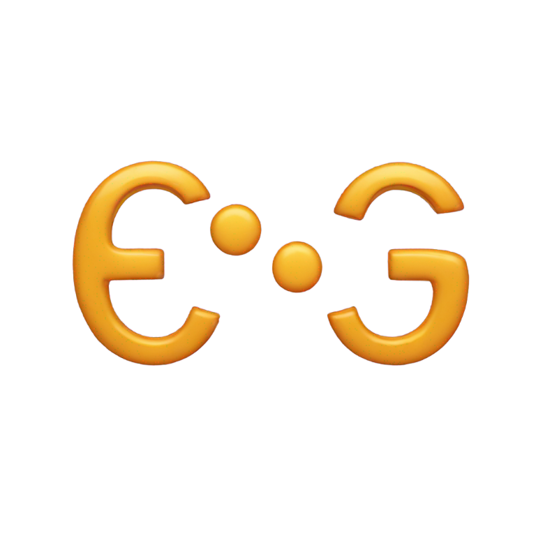 絵文字：背中合わせの2つのG