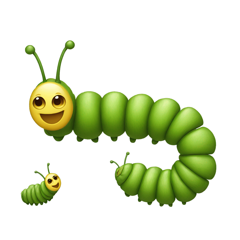絵文字：caterpillar 3-segment