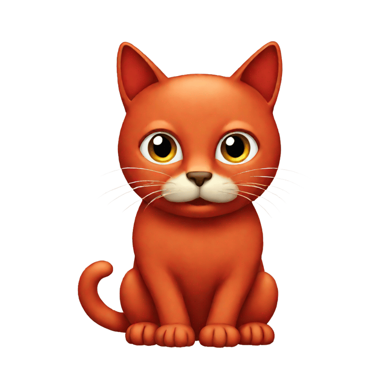 genmoji：一只简单的红猫