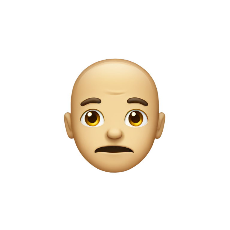 genmoji: Crooked face
