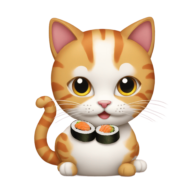 genmoji：猫与寿司