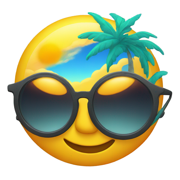 genmoji：戴墨镜的太阳