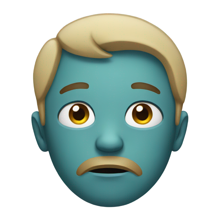 genmoji: A depressed emoji