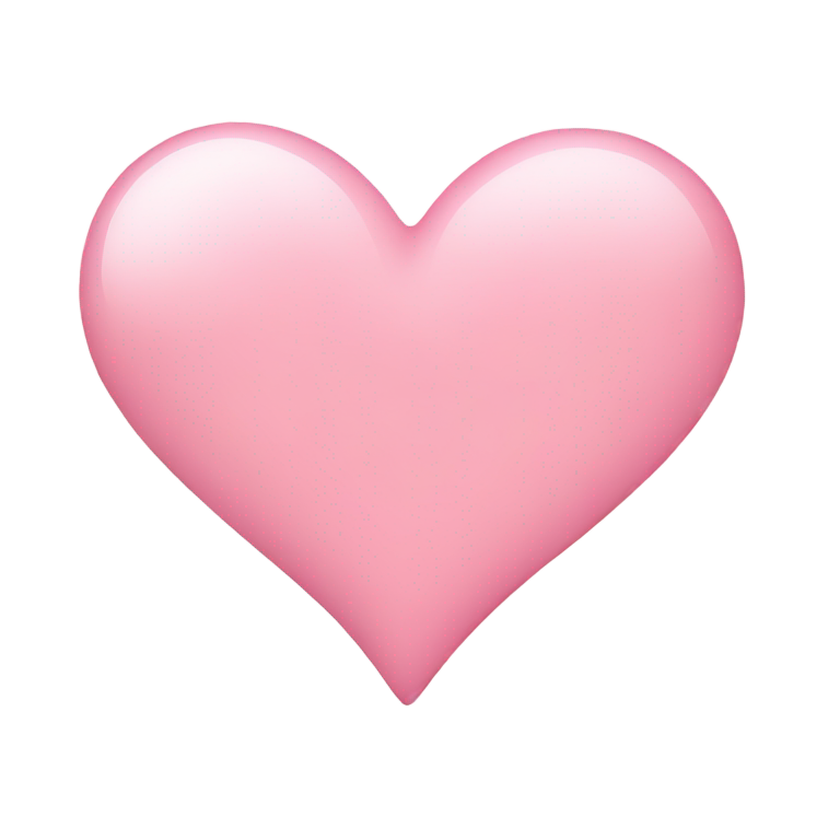 genmoji : Cœur rose clair