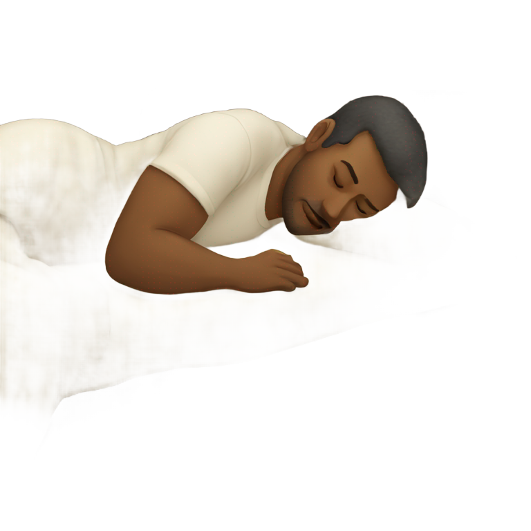 genmoji：男人睡觉