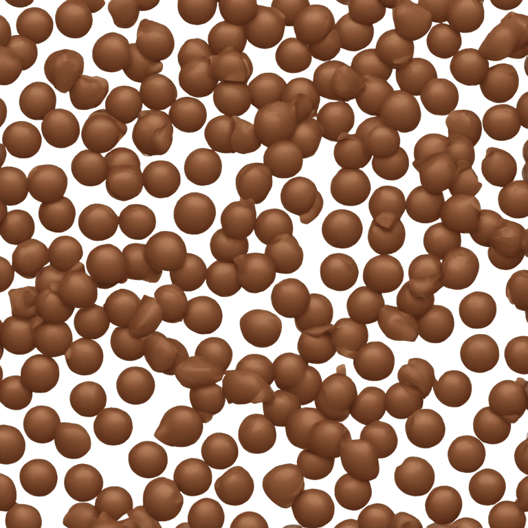 絵文字：Chocolate ball with sprinkles on top.