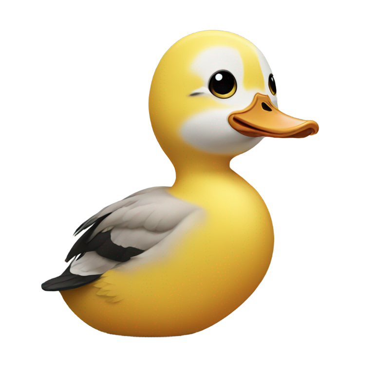 genmoji: A crying duck